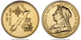 Victoria gilt copper-nickel Proof INA Retro Fantasy Issue "Endeavor" Crown (Medal) 1897-Dated PR67 PCGS, KM-X-Unl. 40gm. HID09801242017 © 2022 Heritag...
