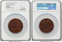 Confederation bronze "Geneva Escalade" Medal 1902 MS66 Brown NGC, Martin-74. 60mm. By H. Bovy. Commemorating the 300th anniversary of the Geneva Escal...