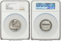 Confederation silver "Zurich Shooting Festival" Medal 1971 MS64 NGC, cf. Richter-2012a (obverse die). 51mm. By L. Huguenin. Awarded to Josef Beeler fo...