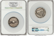 Confederation silver "Graubunden-Verband Shooting Festival" Medal ND MS61 NGC, Richter-863a. 50mm. By A. Nigg and L. Huguenin. Awarded to Quido Bianch...