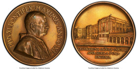 4-Piece Lot of Certified Assorted Specimen Medals PCGS, 1) Pius XI copper "Pinacoteca Vaticana" Specimen Medal 1932-Dated SP64, Bartolotti-E932. 43mm....