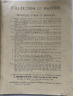 Libri. Francia. Catalogo d'Asta. Collezione Le Maistre. 1913. Senza Copertina. Pessime condizioni. (3921)
