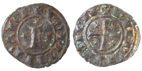 Zecche Italiane. Brindisi. Federico II. 1197-1250. Denaro. Mi. D/ Lettera F tra tre stelle. R/ Croce con stelle nei quarti. Spahr 150. Peso gr. 0,80. ...