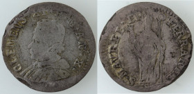 Zecche Italiane. Ferrara. Clemente XI. 1700-1721. Muraiola da 4 Baiocchi. 1710. Mi. MIR. 2363/1. Peso gr.2,25. B. R.