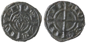 Zecche Italiane. Messina o Brindisi. Federico II. 1197-1250. Denaro del 1239. MI. Sp. 121. Peso gr. 0,85. Diametro mm. 17. SPL+. Patina. Dalla nostra ...