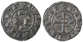 Zecche Italiane. Messina. Federico II. 1197-1250. Denaro del 1247/1248, con FR e croce con cerchietto. MI. Sp. 143. MIR 103. Peso gr. 0,88. Diametro m...