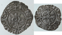 Zecche Italiane. Napoli. Carlo II d'Angio. 1285-1309. Mezzo Denaro Regale. Mi. D/ KAROL’ SCD REX Testa coronata del re frontale in cerchio cordonato. ...