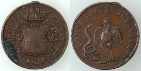 Zecche Italiane. Napoli. Medaglia Municipio di Napoli - Commissione Igienica. Ae. Inc. Luigi Alfano. Diametro mm. 23. Peso gr. 10,74. BB. Anello porta...