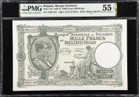 BELGIUM. Banque Nationale de Belgique. 1000 Francs-200 Belgas, 1942. P-110. PMG About Uncirculated 55 EPQ.

Estimate: $75.00- $150.00