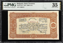 BULGARIA. Bulgarian Kingdom. 5000 Leva, 1944. P-67N. PMG Choice Very Fine 35.

Estimate: $150.00- $300.00