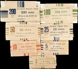 BULGARIA. Lot of (7) Packs. Mixed Banks. 3 to 200 Leva, 1951. P-81 to 87. About Uncirculated to Uncirculated.
This lot contains seven packs, with den...