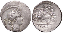 ROMANE REPUBBLICANE - CONSIDIA - C. Considius Paetus (46 a.C.) - Denario B. 6; Cr. 465/3 (AG g. 3,91) Schiacciatura marginale di conio - Schiacciatura...