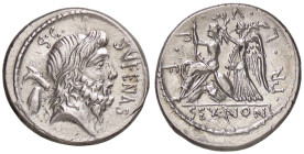 ROMANE REPUBBLICANE - NONIA - M. Nonius Sufenas (59 a.C.) - Denario B. 1; Cr. 421/1 (AG g. 3,99) Metallo lucente - Metallo lucente
SPL/SPL+