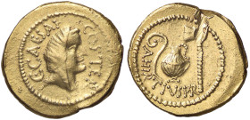 ROMANE IMPERIALI - Giulio Cesare († 44 a.C.) - Aureo C. 3 (60 Fr.) (AU g. 8,01) Colpetti al R/ - Colpetti al R/
qBB