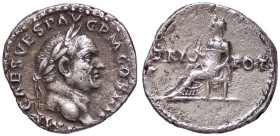 ROMANE IMPERIALI - Vespasiano (69-79) - Denario (AG g. 3,01) 
BB+