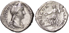 ROMANE IMPERIALI - Sabina (moglie di Adriano) - Denario C. 25; RIC 399a (AG g. 3,19) 
SPL