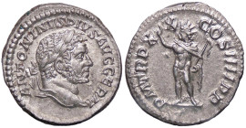 ROMANE IMPERIALI - Caracalla (198-217) - Denario C. 389; RIC 293d (AG g. 3,41) 
qFDC