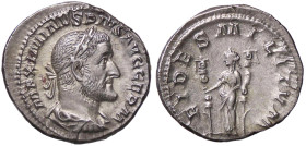 ROMANE IMPERIALI - Massimino I (235-238) - Denario C. 7; RIC 7a (AG g. 3,41) 
SPL