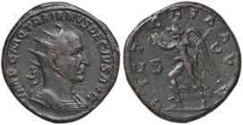 ROMANE IMPERIALI - Traiano Decio (249-251) - Doppio sesterzio C. 114 (AE g. 34,93) Lievi ritocchi - Lievi ritocchi
BB+