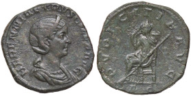 ROMANE IMPERIALI - Erennia Etruscilla (moglie di Traiano Decio) - Sesterzio RIC 136b (AE g. 18,65) 
BB+