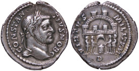 ROMANE IMPERIALI - Costanzo I (Cloro) (305-306) - Argenteo (Treviri) RIC 110a (AG g. 3,66) Frattura di conio - Ex asta Dorotheum del 14/11/2019, lotto...