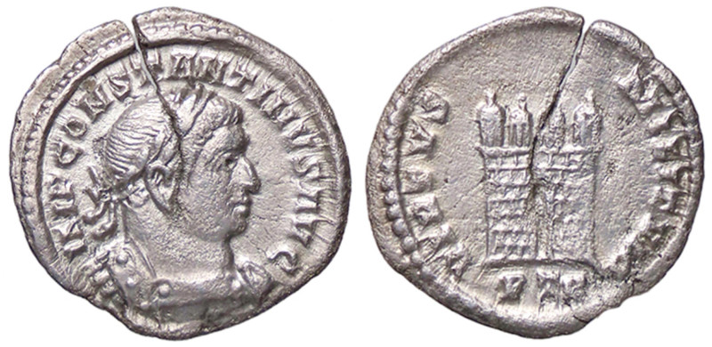 ROMANE IMPERIALI - Costantino I (306-337) - Mezzo Argento (Treviri) RIC 828 (AG ...