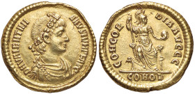 ROMANE IMPERIALI - Valentiniano II (375-392) - Solido (Costantinopoli) C. 1; RIC 44b (AU g. 4,49) Ex ACR 8 del 2014, lotto 736 - Ex ACR 8 del 2014, lo...