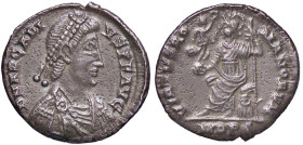 ROMANE IMPERIALI - Arcadio (383-408) - Siliqua (Mediolanum) C. 27 (AG g. 2,2) 
qSPL