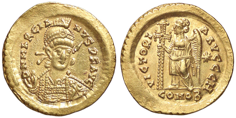 ROMANE IMPERIALI - Marciano (450-457) - Solido (Costantinopoli) RIC 510 (AU g. 4...