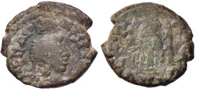 ROMANE IMPERIALI - Maggiorano (457-461) - Nummo RIC 2615/18 (AE g. 1,9) 
meglio di MB