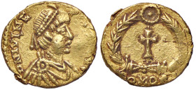 ROMANE IMPERIALI - Giulio Nepote (474-475) - Tremisse C. 16; RIC 3214 (AU g. 1,47) 
BB+
