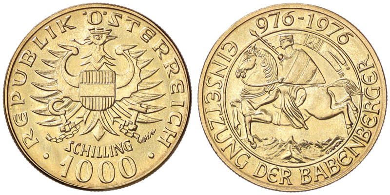 ESTERE - AUSTRIA - Seconda Repubblica (1945) - 1.000 Scellini 1976 Kr. 2933 (AU ...