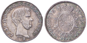 ZECCHE ITALIANE - FIRENZE - Leopoldo II di Lorena (1824-1859) - Mezzo paolo 1853 Pag. 158; Mont. 366 R AG Bella patina iridescente - Bella patina irid...