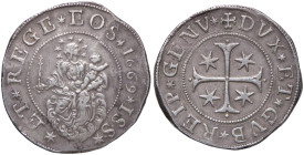 ZECCHE ITALIANE - GENOVA - Dogi Biennali (terza fase, 1637-1797) - Scudo stretto 1669 CNI 2/4; MIR 294/29 (AG g. 38,24)Sigle ISS - Sigle ISS - 
BB+
