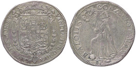 ZECCHE ITALIANE - MANTOVA - Vincenzo II Gonzaga (1627) - Mezzo ducatone CNI 26/28; MIR 627 RR (AG g. 15,05) 
BB+