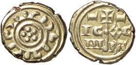 ZECCHE ITALIANE - MESSINA - Federico II (1197-1250) - Multiplo di tarì d'oro Spahr 79/85; MIR 69 NC (AU g. 2,16) Ex asta Bankhaus Partin 41 del 1994 -...