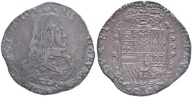 ZECCHE ITALIANE - MILANO - Carlo II, secondo periodo (1675-1700) - Filippo 1694 Crippa 4; MIR 387/2 (AG g. 27,68) 
BB