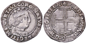 ZECCHE ITALIANE - NAPOLI - Ferdinando I d’Aragona (1458-1494) - Coronato P.R. 16b; MIR 68/16 (AG g. 3,87) 
BB+/qSPL