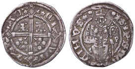 ZECCHE ITALIANE - PADOVA - Jacopo II da Carrara (1345-1350) - Carrarino Biaggi 1729; MIR 211 (AG g. 1,08) Variante con le ruote dei carri piene - Vari...