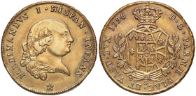 ZECCHE ITALIANE - PARMA - Ferdinando di Borbone (1765-1802) - 4 Doppie 1796 CNI 148; MIR 1060/4 R (AU g. 28,31) 
BB+
