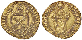 ZECCHE ITALIANE - ROMA - Nicolò V (1447-1455) - Ducato CNI 37; Munt. 5 R (AU g. 3,54) 
qSPL
