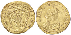 ZECCHE ITALIANE - ROMA - Sisto V (1585-1590) - Scudo d'oro CNI 141; Munt. 3 RRR (AU g. 3,28) 
bel BB