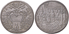 ZECCHE ITALIANE - ROMA - Clemente XI (1700-1721) - Piastra A. VI CNI 74; Munt. 46 R (AG g. 31,75) 
BB+