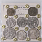 ZECCHE ITALIANE - ROMA - Pio XII (1939-1958) - Serie 1939 - 8 monete Mont. 655 R AG, NI-AC e BA Sigillata Francesco Cavaliere - AG, NI-AC e BA - Sigil...