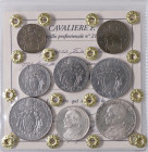 ZECCHE ITALIANE - ROMA - Pio XII (1939-1958) - Serie 1941 - 8 monete Mont. 657 RR AG, NI-AC e BA Sigillata Francesco Cavaliere - AG, NI-AC e BA - Sigi...