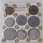 ZECCHE ITALIANE - ROMA - Pio XII (1939-1958) - Serie 1943 - 8 monete Mont. 659 RR AG, NI-AC e BA - 1000 pezzi coniati Sigillata Francesco Cavaliere - ...