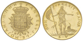 ZECCHE ITALIANE - S.M.O.M. - Fra Angelo de Mojana di Cologna (1962-1988) - 10 Scudi 1963 Arezzo Mont. 11 RR (AU g. 4)600 pezzi coniati In astuccio - 6...