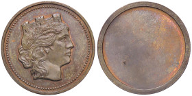 REPUBBLICA ITALIANA - Repubblica Italiana (monetazione in lire) (1946-2001) - Saggio R CU Uniface - Stabilimento Johnson - Uniface - Stabilimento John...