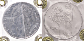 REPUBBLICA ITALIANA - Repubblica Italiana (monetazione in lire) (1946-2001) - 100 Lire 1972/ Att. M27a; Gig. 267a R AC Sigillata Riccardo Rossi con la...