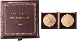 MEDAGLIE ESTERE - FRANCIA - Terza Repubblica (1870-1940) - Medaglia 1900 - Esposizione universale di Parigi MD Opus: Cassuto Ø 64BRONZE sul bordo In s...